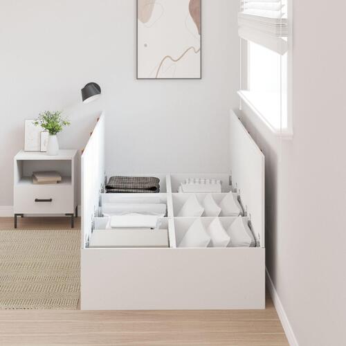 Opbevaringsseng Hvid 80x200 cm