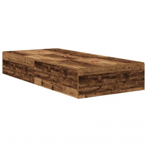 Opbevaringsseng Ramme Gammel Træ 100x200 cm