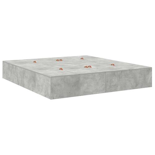 Opbevarings Seng Ramme Beton Grå 180x200 cm
