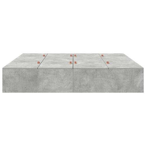 Opbevarings Seng Ramme Beton Grå 180x200 cm