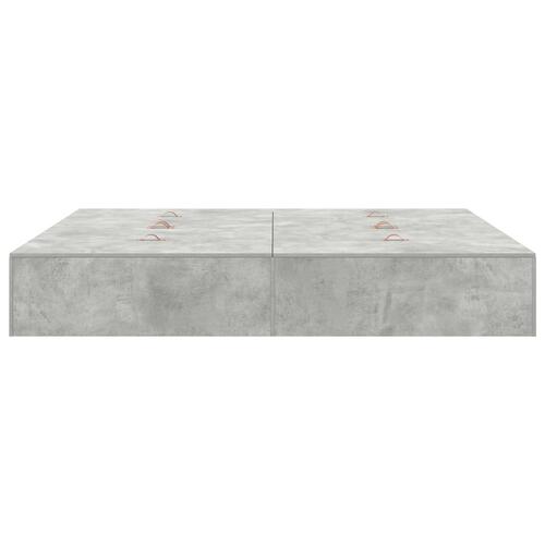 Opbevarings Seng Ramme Beton Grå 180x200 cm