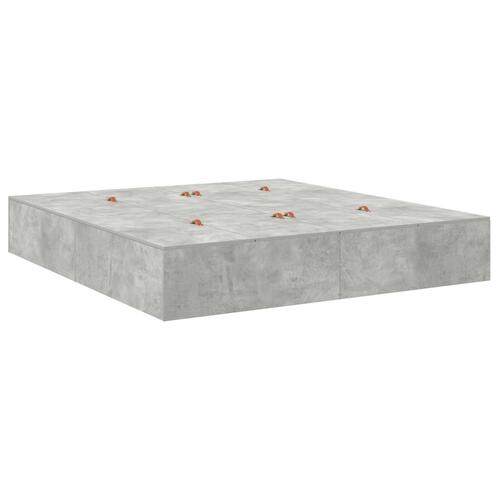 Opbevarings Seng Ramme Beton Grå 180x200 cm