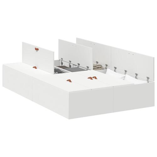 Opbevaringsseng Hvid 120x190 cm