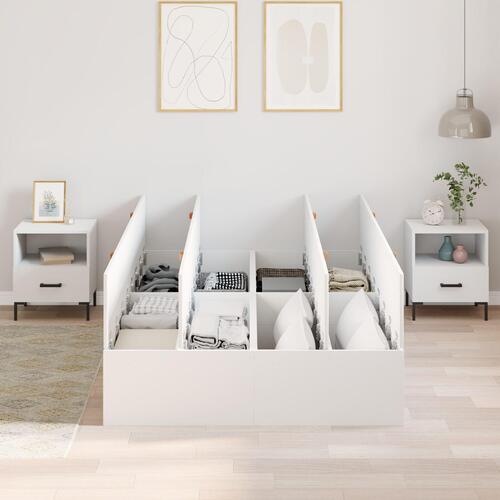 Opbevaringsseng Hvid 120x190 cm