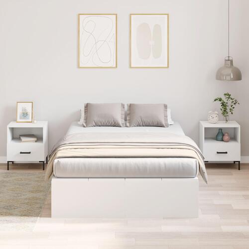 Opbevaringsseng Hvid 120x190 cm