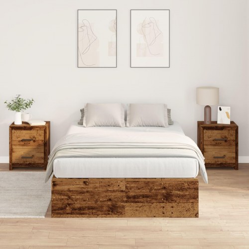 Opbevarings Seng RAMME Gamle Træ 120x190 cm