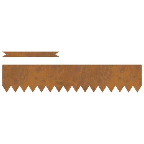 Plæneinddelinger 50 stk 100x0,5x20 cm Vejrbestandigt Stål