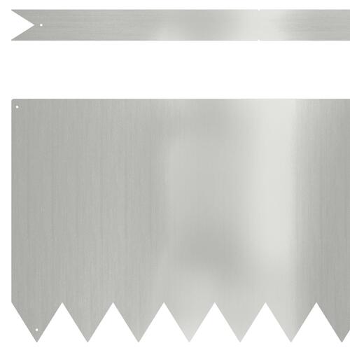 Plænekanter 50 stk 100x0,5x30 cm Galvaniseret Stål