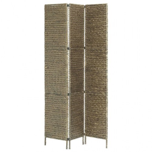 Rumdeler med 3 paneler 116 × 160 cm i vandhyacint - brun
