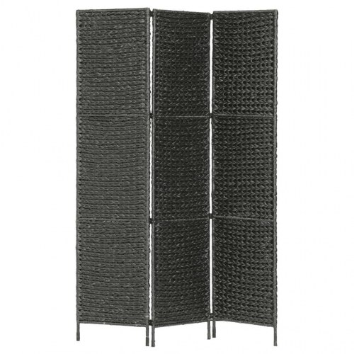 Rumdeler med 3 paneler 116 x 160 cm vandhyacint sort