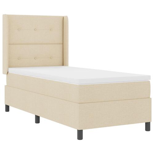 Boxspring Seng med Madras i Creme 100x200 cm