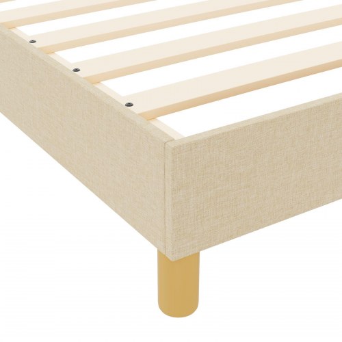Sengestel Creme 120x200 cm Stof