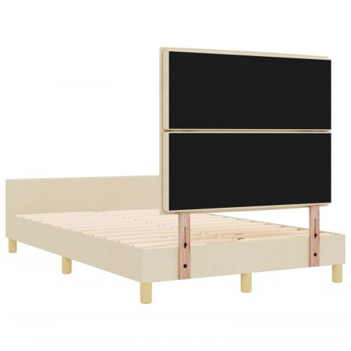Cremefarvet Sengramme 140x190 cm Stof