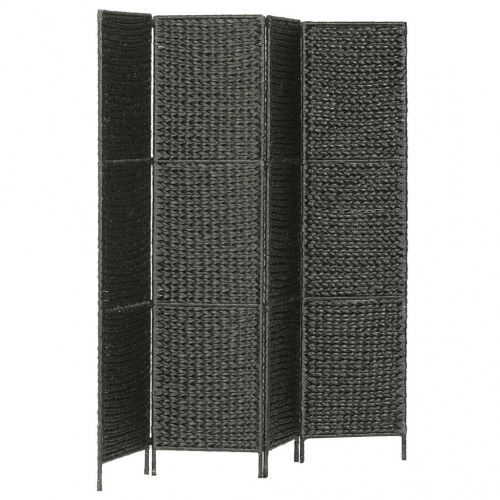 4-panelers rumdeler 154 x 160 cm vandhyacint sort