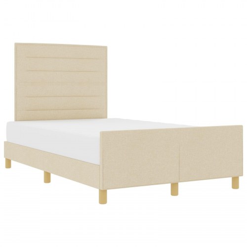 Sengestel Creme 140x200 cm Stof