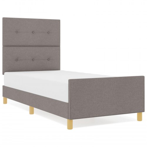 Sengramme Taupe 90x200 cm Stof