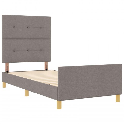 Sengramme Taupe 90x200 cm Stof