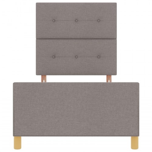 Sengramme Taupe 90x200 cm Stof