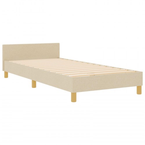 Sengestel Creme 100x200 cm Stof
