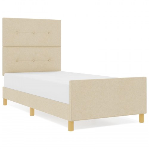 Sengestel Creme 100x200 cm Stof