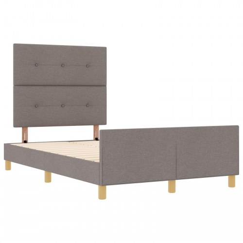 Sengestel Taupe 120x200 cm Stof