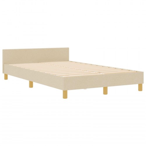 Sengestel Creme 120x200 cm Stof
