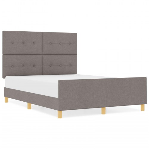 Sengestel Taupe 140x190 cm Stof