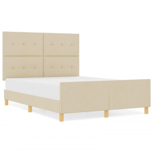 Sengestel Creme 140x190 cm Stof