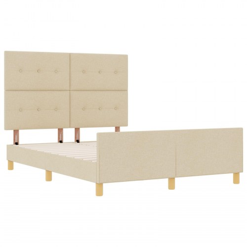 Sengestel Creme 140x190 cm Stof