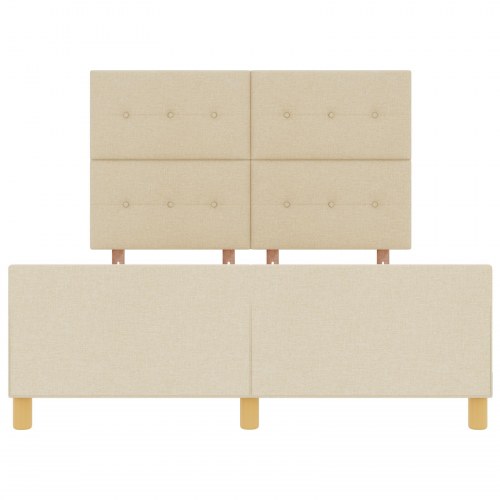 Senge Ramme i Creme 140x200 cm i Stof