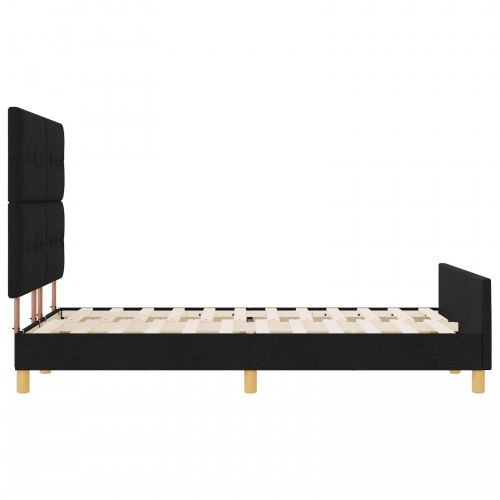 Sengestel Sort 160x200 cm Stof
