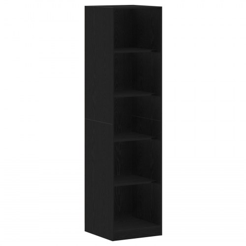 Garderobe Sort Eg 50x50x200 cm Træ