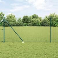 Hegnsposts med Spyd 26 stk Ø32 mm 160 cm Galvaniseret Stål