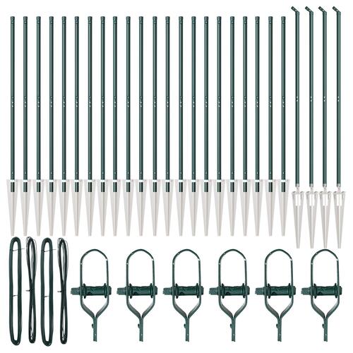 Hegnsposts med Spyd 26 stk Ø32 mm 160 cm Galvaniseret Stål