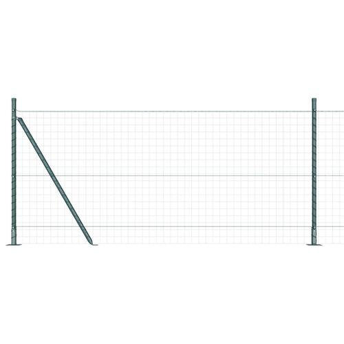 Hegnspæle Sæt af 52 Grøn Pulverlakeret stål 3.2 x 3.2 x 90 cm