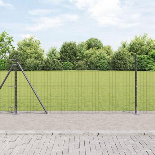 Hegnsposts Sæt af 26 Grå Beton 3.2 x 3.2 x 90 cm Holdbar