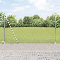Hegnsposter Sæt af 104 Galvaniseret stål 3.2 x 3.2 x 88.5 cm