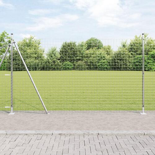 Hegnsposter Sæt af 104 Galvaniseret stål 3.2 x 3.2 x 88.5 cm