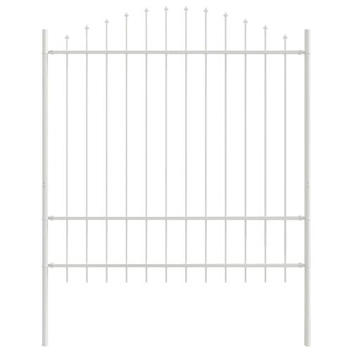 Havehegn med bue-top Hvid 5,1x1,75 m Stål