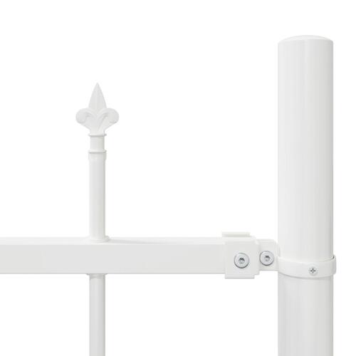 Havehegn med bue-top Hvid 5,1x1,75 m Stål