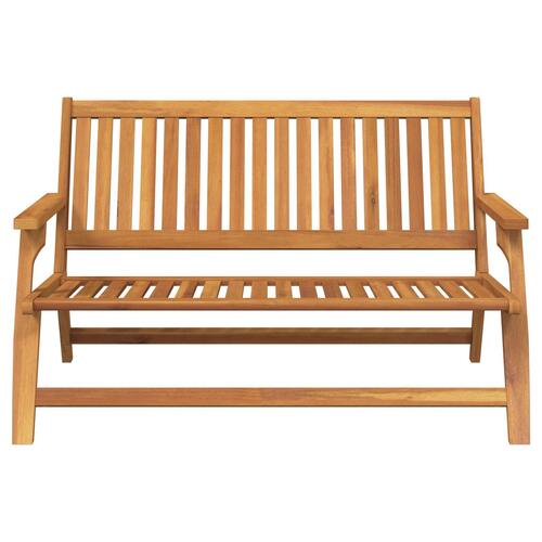 Havebænk 122,5x77x74 cm Massivt Akacietræ