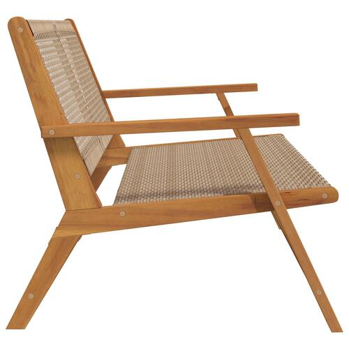 Havebænk Beige 122x76x73,5 cm Solid Akacietræ