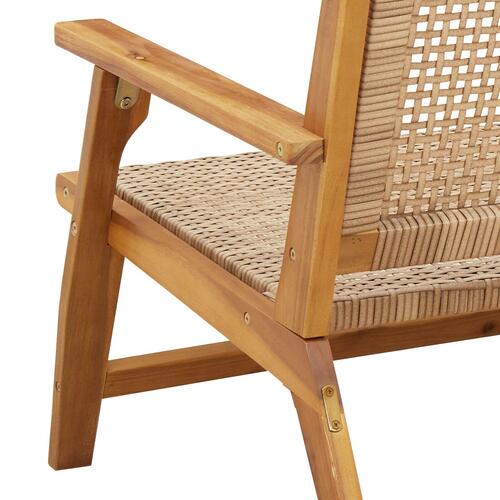 Havebænk Beige 122x76x73,5 cm Solid Akacietræ