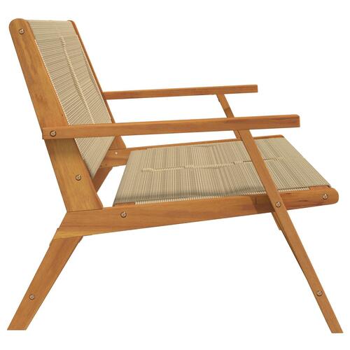 Havebænk Beige 76x122x73 cm Massivt Akacietræ