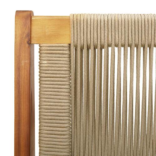 Havebænk Beige 76x122x73 cm Massivt Akacietræ