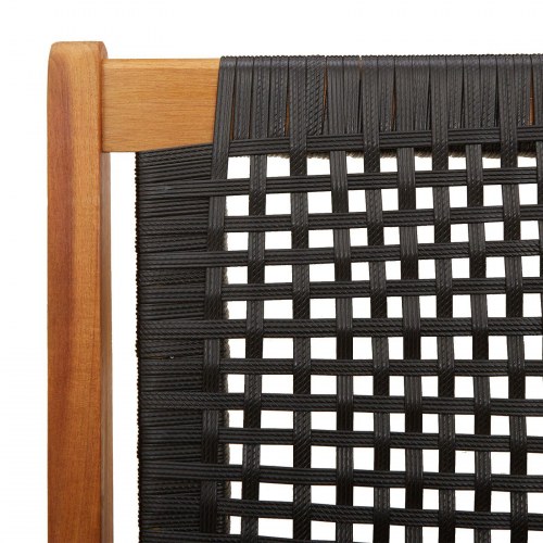 Havestole 2 stk Sort 76x67x73,5 cm Massivt Akacietræ