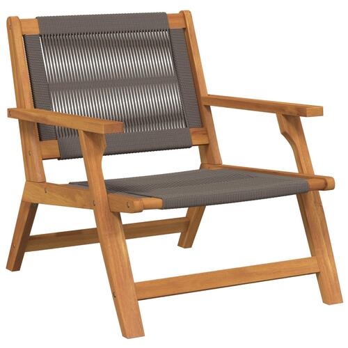 Have Stole 2 stk Grå 67x77x73 cm Massivt Akacietræ