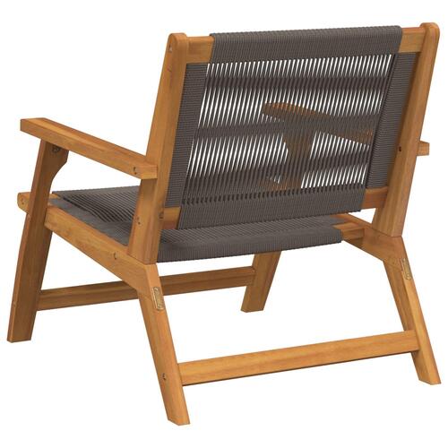 Have Stole 2 stk Grå 67x77x73 cm Massivt Akacietræ