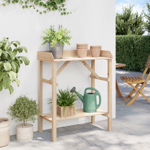Havepottebord 75x40x90 cm Solid Træ Fyr