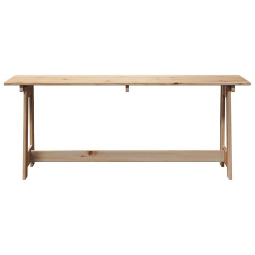 Udendørs Bænk 119x35x47 cm Massivt Fyrretræ